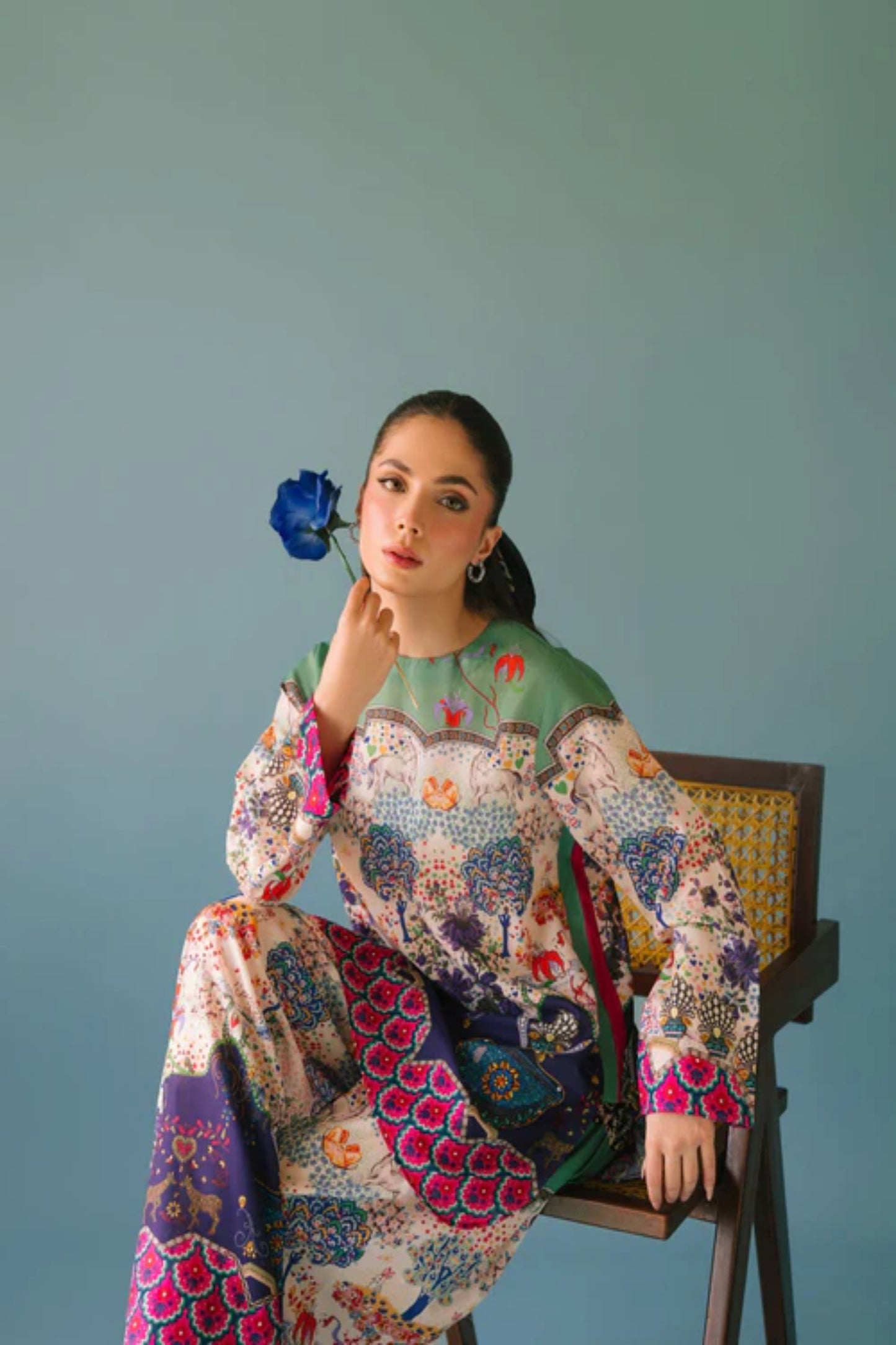 Royal Garden Print Co-Ord Set for Women