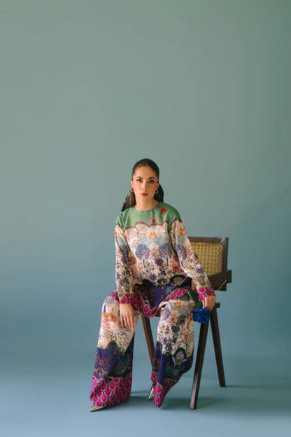 Royal Garden Print Co-Ord Set for Women