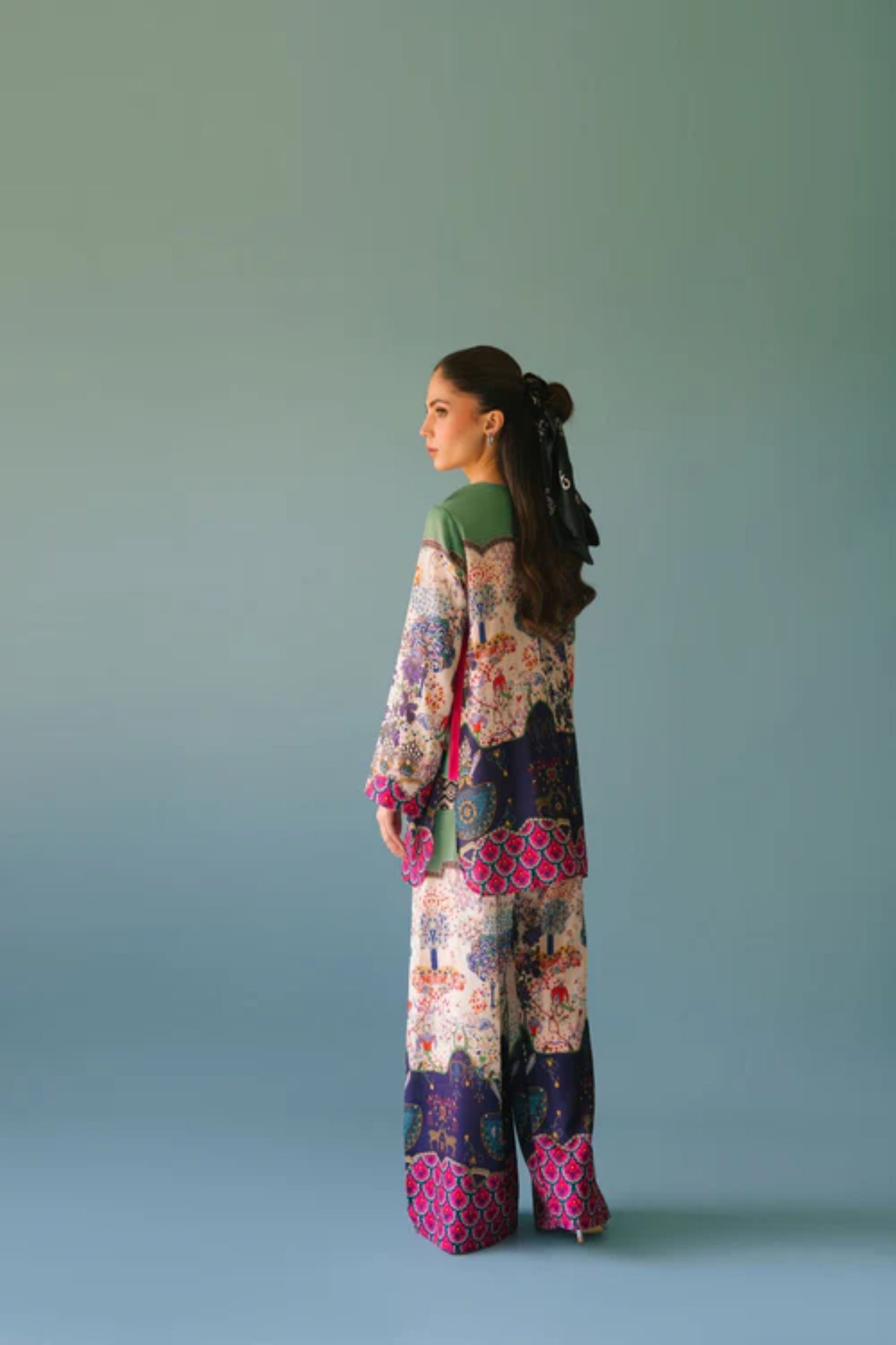 Royal Garden Print Co-Ord Set for Women