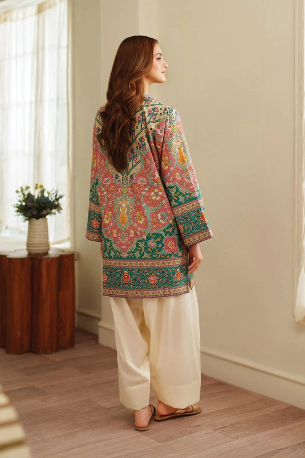 Pastel Multicolor Printed Co-ord Set for Women