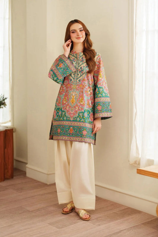 Pastel Multicolor Printed Co-ord Set for Women