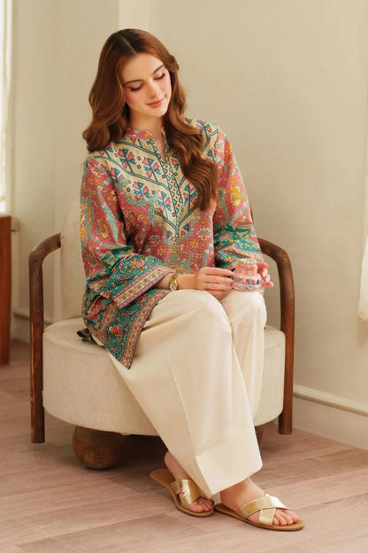 Pastel Multicolor Printed Co-ord Set for Women