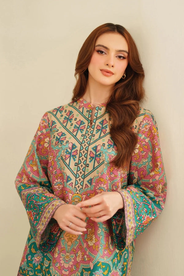 Pastel Multicolor Printed Co-ord Set for Women