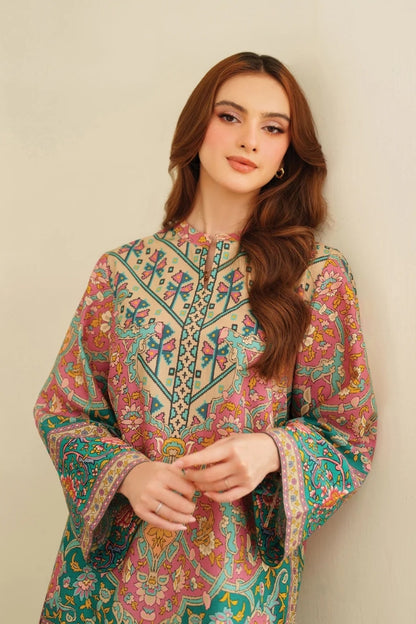Pastel Multicolor Printed Co-ord Set for Women