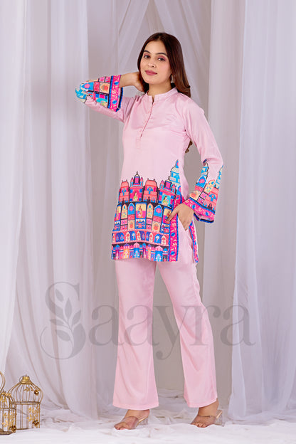 Baby Pink Corset For Women