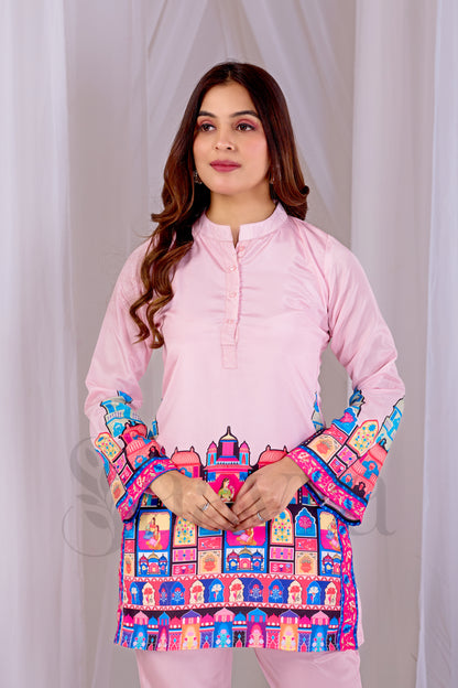 Baby Pink Corset For Women