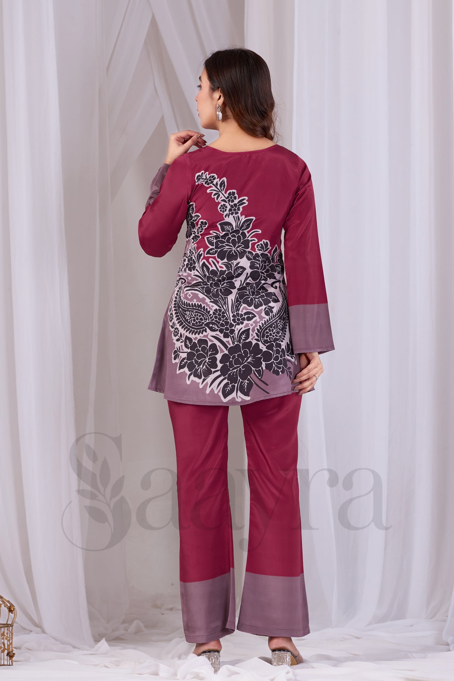 Dark Maroon Corset For Women