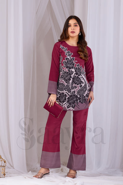 Dark Maroon Corset For Women